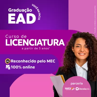 GRADUAÇÃO EAD LICENCIATURA EM ARTES