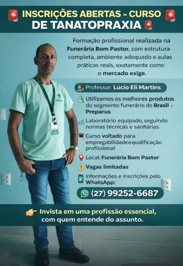 Curso de Tanatopraxia - Agente Funerário